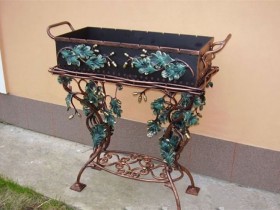 Wrought iron grill with your hands