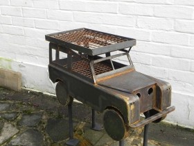 The design of the metal grill