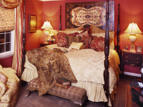 Bed in Oriental style