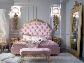 Роскошный интерьер спальни барокко