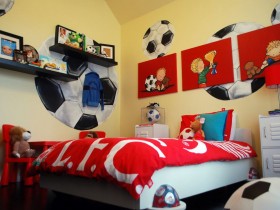 Детская комната футболиста