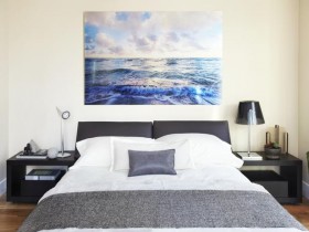 Интерьер спальни в морском стиле
