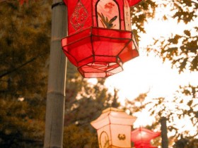 Садовые фонарики в китайском стиле