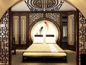 Кровать в современном китайском стиле