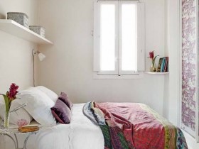 Интересный дизайн маленькой спальни
