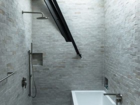 Идея дизайна маленькой ванной комнаты