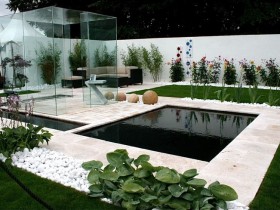 Идея современного минималистского сада