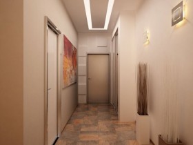 Современный интерьер светлой прихожей в квартире
