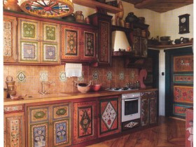 Интерьер кухни в традиционном русском стиле