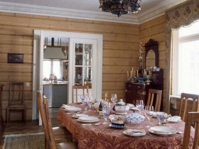 Интерьер частного дома в русском стиле