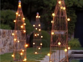 Креативные садовые светильники