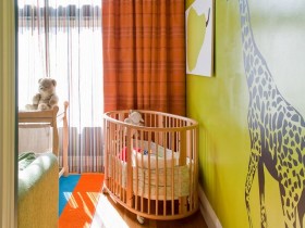 Интерьер детской комнаты в стиле сафари