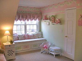 Интерьер детской комнаты для девочки в стиле шебби шик