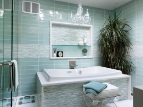 Идея дизайна ванной комнаты небольшого размера