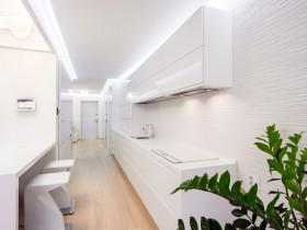 Дизайн белой кухни в квартире