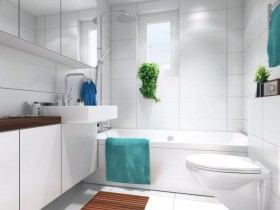 Светлая ванная комната в современном стиле