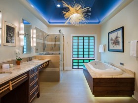 Ванная комната с современном оформлении