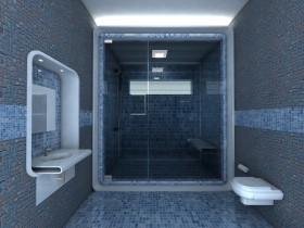 Идея дизайна интерьера ванной комнаты